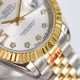 Swiss Made Copy Rolex 28mm Datejust ladies Watch Two Tone Star Markers (3)_th.jpg